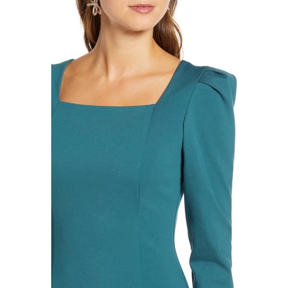 Rachel Parcell Square Neck Long Sleeve Ponte Dress - Picture 4 of 16